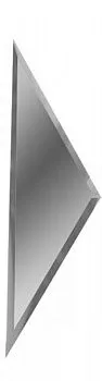 Зеркальная серебряная плитка ПОЛУРОМБ боковой РЗС1-02(б)
