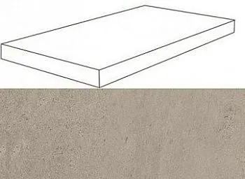 Угловая ступень 620070001126 W. Silve Grey Scalino Angolare Sx Lap левая 60