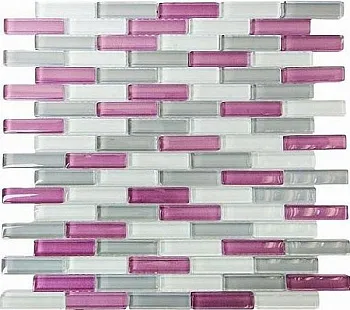 Мозаика Eva (Ева) прозрачное листовое стекло (1,5х6,2)