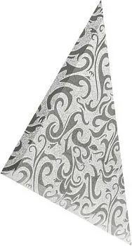 Треугольная зеркальная серебряная плитка Алладин-1 ТЗСАл-1