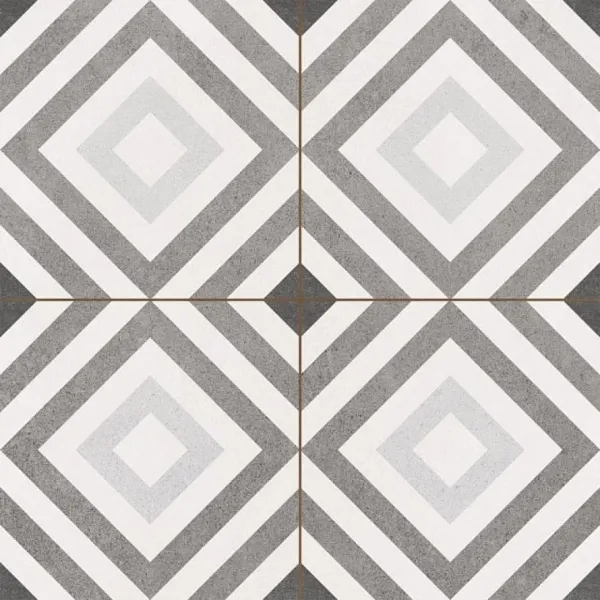 Керамическая плитка Hydraulic William Silver (KRLH00006) 45x45 45х45