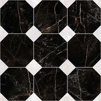 Мозаика MOS. OTTAGONO NERO AMASANTA