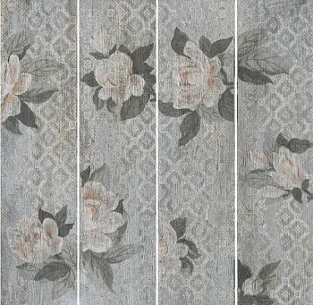 Керамогранит SG704500R Поджио Цветы серый светлый обрезной (11мм)