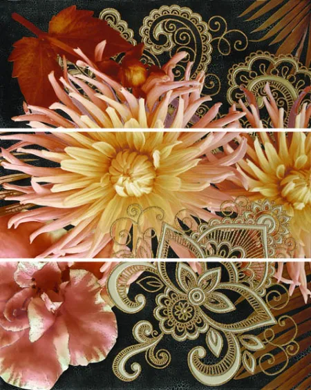 Панно Princess black panno 02 (комплект из 3 шт) (изображение)