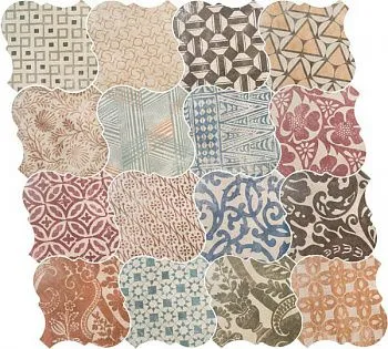 Керамогранит Curvytile Cotto Patchwork