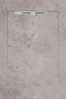 Керамический душевой поддон FIBRE GREY - SLOPE LINE