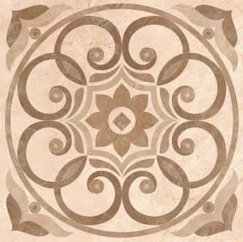 Керамогранит 943911 Marfim Декор Медальон Матовый