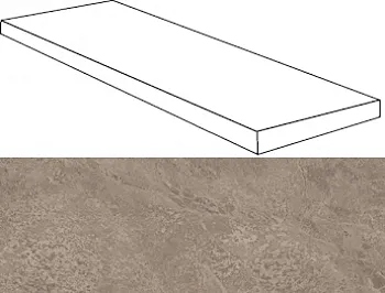 Угловая ступень 620070001016 Force Grey Scalino Angolare Dx правая 120