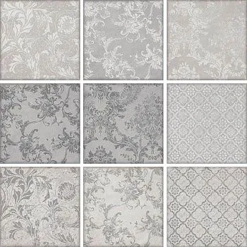 Настенная плитка 1586 Марчиана микс серый