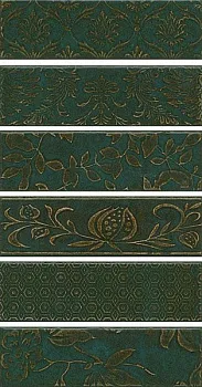 Панно Кампьелло зеленый AD\E333\6x\2914 (6 частей)