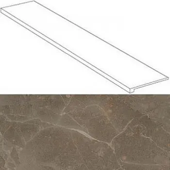 Угловая ступень 620070000770 S.S. Grey Scalino laterale sx левая