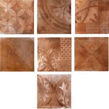 Керамогранит 085696 Terra N. табачный пачворк дек