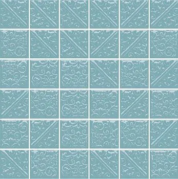 Настенная плитка Ла-Виллет 21030 бирюзовый темный