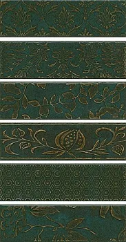 Панно Кампьелло зеленый AD/E333/6x/2926 (6 частей 8.5х28.5)