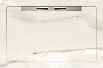 Керамический душевой поддон MARBLE WHITE - SLOPE NOVA LINE 120