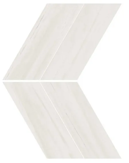 Мозаика керамогранит Marvel Stone Bianco Dolomite Chevron Lappato (AS1Q) (изображение)
