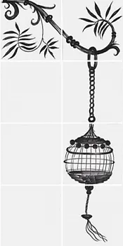 Панно CUBAN BLACK 3 (комплект из 5шт.20x20)