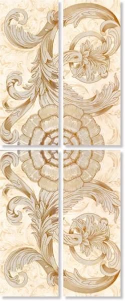 Декор Voluta-2  beige  (из 4-х штук) (изображение)