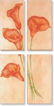 Панно Preziosa Arancio Flou Composizione (4шт. по 18Х36)