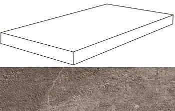 Угловая ступень Era Anthracite Scalino Angolare Sx левая