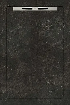 Керамический душевой поддон BELGIUM STONE BLACK - SLOPE LINE 120