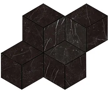 Мозаика керамогранит Marvel Stone Nero Marquina Mosaico Esag. Lapp. (AS2K )