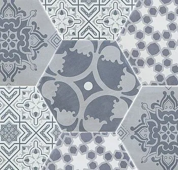 Декор HEX SLOANE CEMENT mix (compacglass)