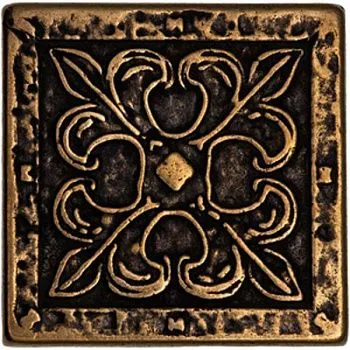 Вставка декоративная латунная (вензель-бронза)