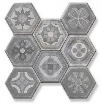 Керамогранит Pav. HEXAGONAL ASLAND GRIS