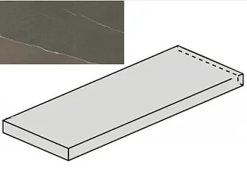 (Italon) Ступень угловая Metropolis Arcadia Brown Scalino Ang Sx левая Nat (620070002192) 33x120