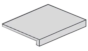 Ступень угловая 620070001393 Drift Grey Scal.80 Ang.Dx правая