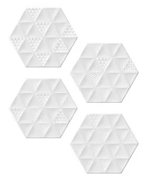 Керамогранит MALMO Hexa White (4 вариаций рис.)