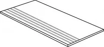 Фронтальная ступень Bergamo Коричневый 7ЛПР с насечками