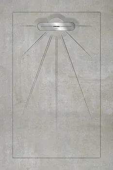 Керамический душевой поддон BETON GREY - MULTI LINEAR MASSIVE