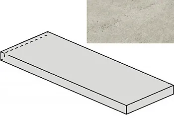 (Italon) Ступень угловая Metropolis Absolut Silver Scalino Ang Dx правая Nat (620070002183) 33x120