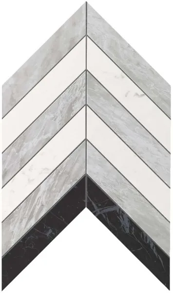Мозаика настенная Marvel Stone Chevron Mix Wall (9SCM) (изображение)