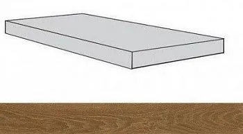 Ступень угловая 620070001376 Eligo Walnut Scal.120 Ang.Sx левая