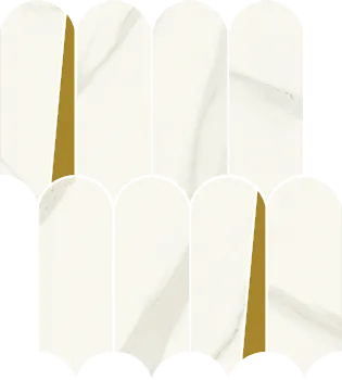 Мозайка Metropolis Calacatta Mosaico Elegant Opaco (600110000948) 32.5x36.1