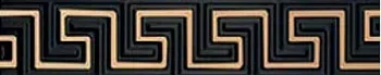 Бордюр FASCIA GRECA NERO (268011)
