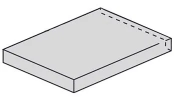 Угловая ступень Genesis Saturn Grey Scalino Angolare SX левая (620070001055)