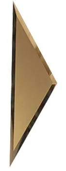 " Зеркальная  матовая бронзовая  плитка ""ПОЛУРОМБ""  с фацетом 10 мм (РЗБм1-02(б))"