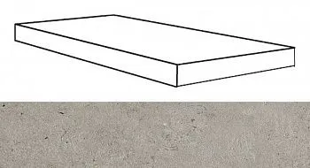 Угловая ступень REX LA ROCHE GREY GRADINO DX (742258) правая