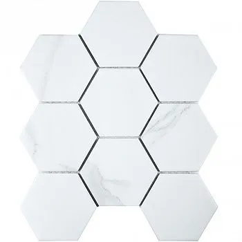 Мозаика Hexagon big Carrara Matt (PMFQ82223)
