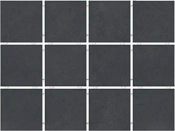 Керамогранит Амальфи 1291H черный (полотно из 12 частей 29.8х39.8)