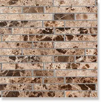 CV20082 Мозаика Strips Polished Dark Emperador