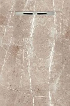 Керамический душевой поддон LUXOR LIGHT BROWN - SLOPE LINE