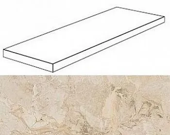 Угловая  ступень 620070000922 Privilege Avorio Scalino Angolare Dx прав120