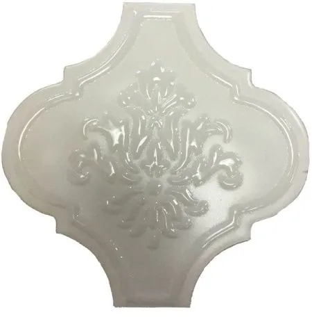 Декор SATIN ARABESQUE TALCO (белый) Decoro Mix без подбора (изображение)