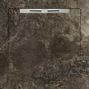 Керамический душевой поддон FOSSIL BROWN - SLOPE LINE 90