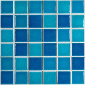 Мозаика Crackle Blue Mixed Glossy (LWWB84555) (4.8x4.8)